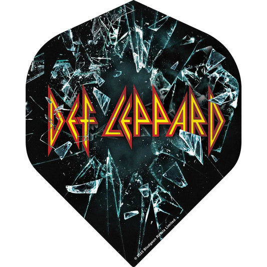 Def Leppard Official Licensed Dart Flights - 100 Micron - No2 - Standard - Shattered Glass