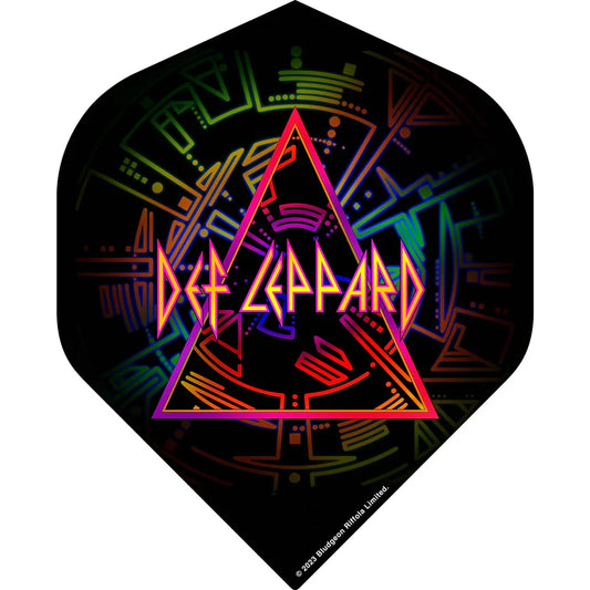 Def Leppard Official Licensed Dart Flights - 100 Micron - No2 - Standard - Prism