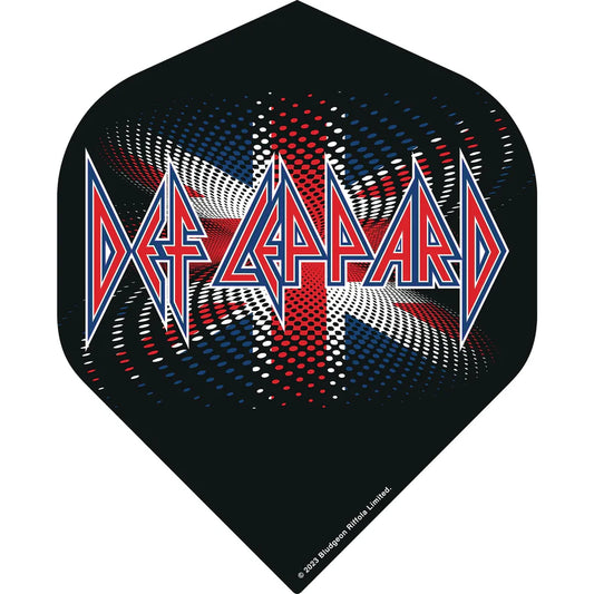 Def Leppard Official Licensed Dart Flights - 100 Micron - No2 - Standard - Union Jack