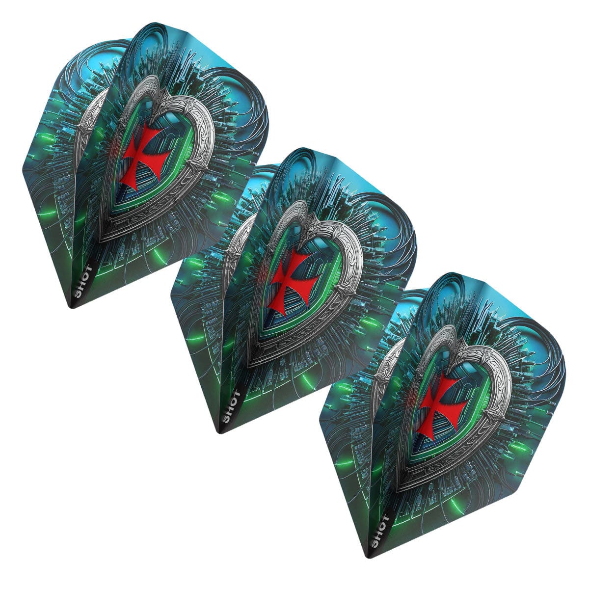 Shot Future Knights Dreadheart Dart Flight Set Small Standard