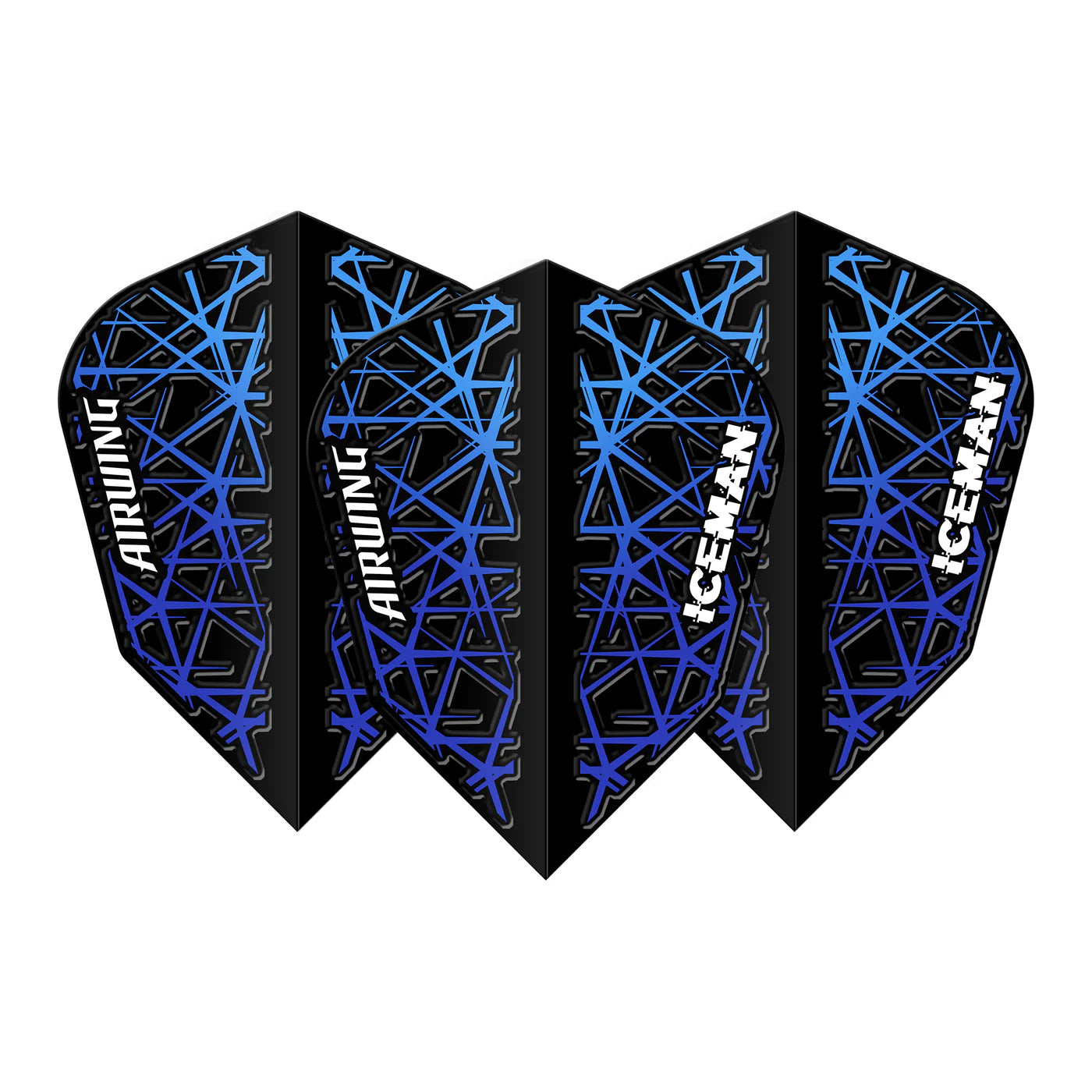 Red Dragon Airwing Molded V-Standard Flights - Gerwyn Price Iceman Blue