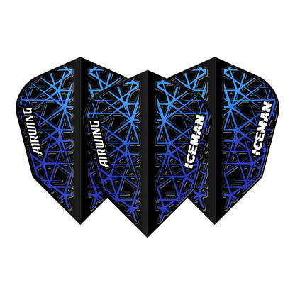 Red Dragon Airwing Molded V-Standard Flights - Gerwyn Price Iceman Blue