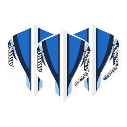 Red Dragon Airwing Molded Standard Flights - World Champion Luke Humphries - White & Blue