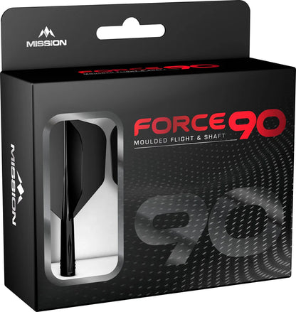 Mission Force 90 - Molded Flight & Shaft System - Black - Standard No6 - Short