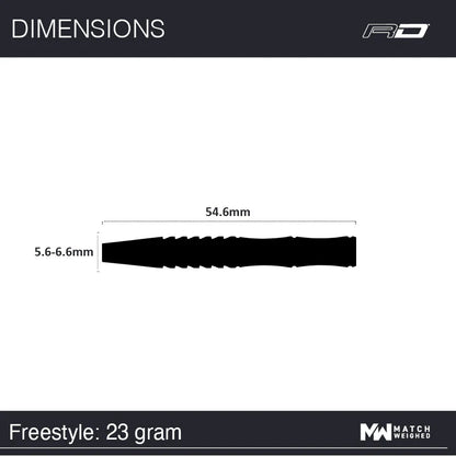 Red Dragon Freestyle Steel Tip 23 gram 90% Tungsten
