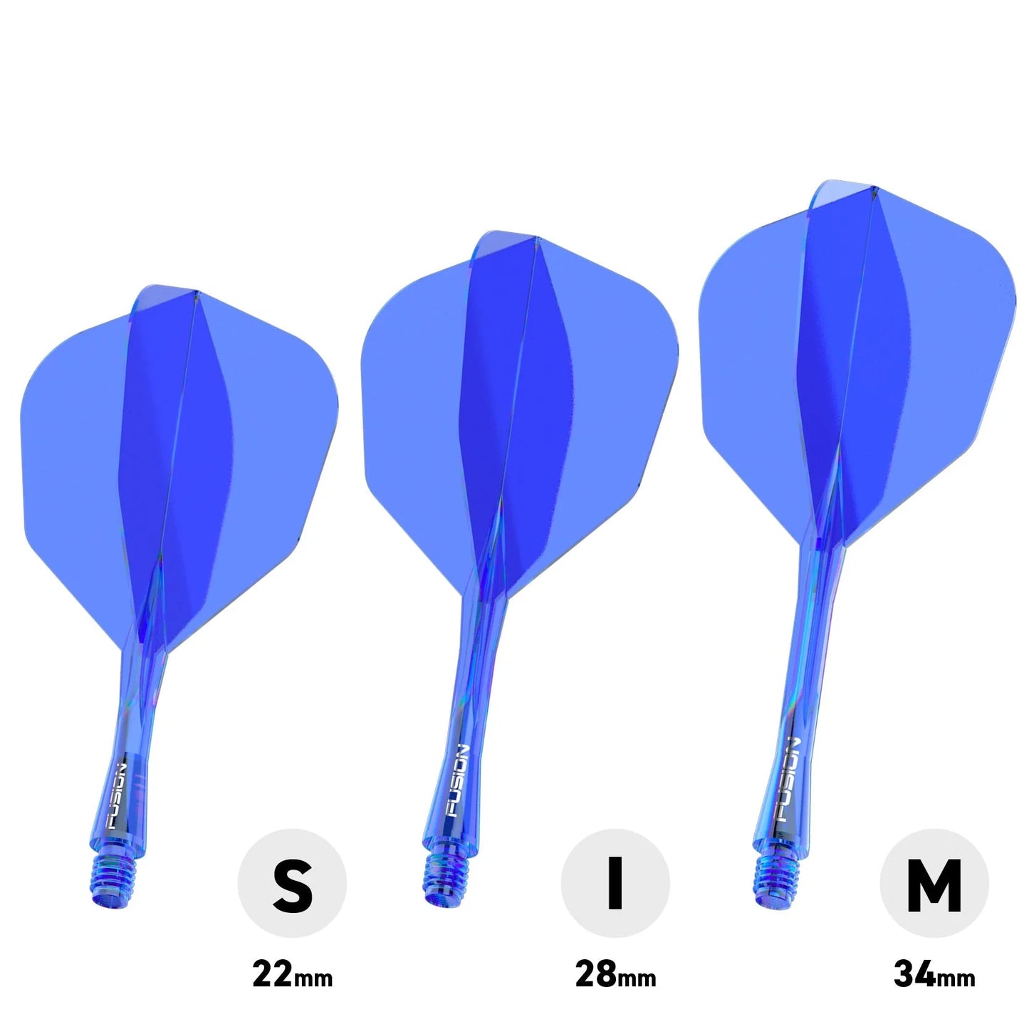 Winmau Fusion Integrated Flight & Shaft #6 Standard - Medium - Blue