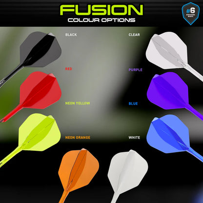Winmau Fusion Integrated Flight & Shaft #6 Standard - Short - White