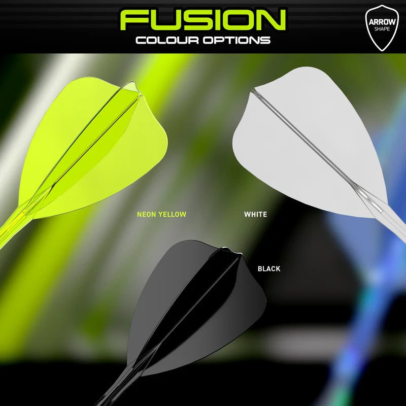 Winmau Fusion Integrated Flight & Shaft Arrow - Medium - Clear