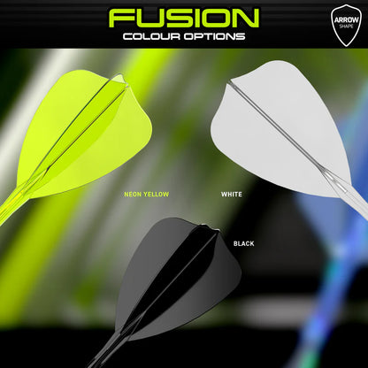 Winmau Fusion Integrated Flight & Shaft Arrow - Medium - Clear
