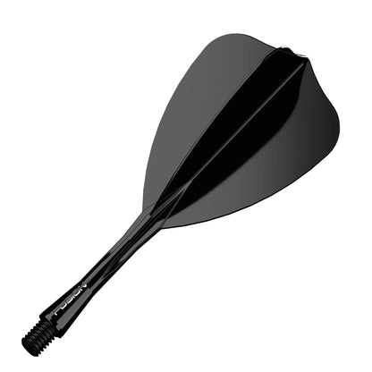 Winmau Fusion Integrated Flight & Shaft Arrow - Intermediate - Black