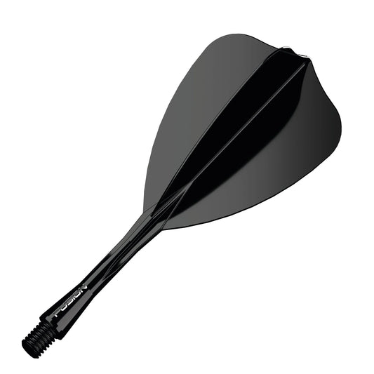 Winmau Fusion Integrated Flight & Shaft Arrow - Intermediate - Black
