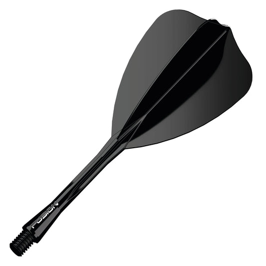 Winmau Fusion Integrated Flight & Shaft Arrow - Medium - Black