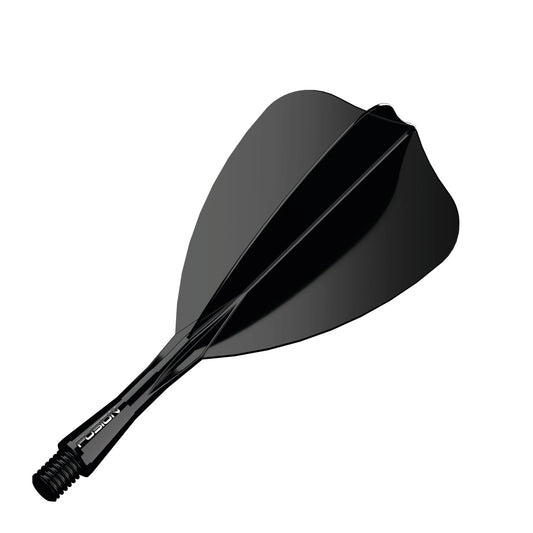 Winmau Fusion Integrated Flight & Shaft Arrow - Short - Black