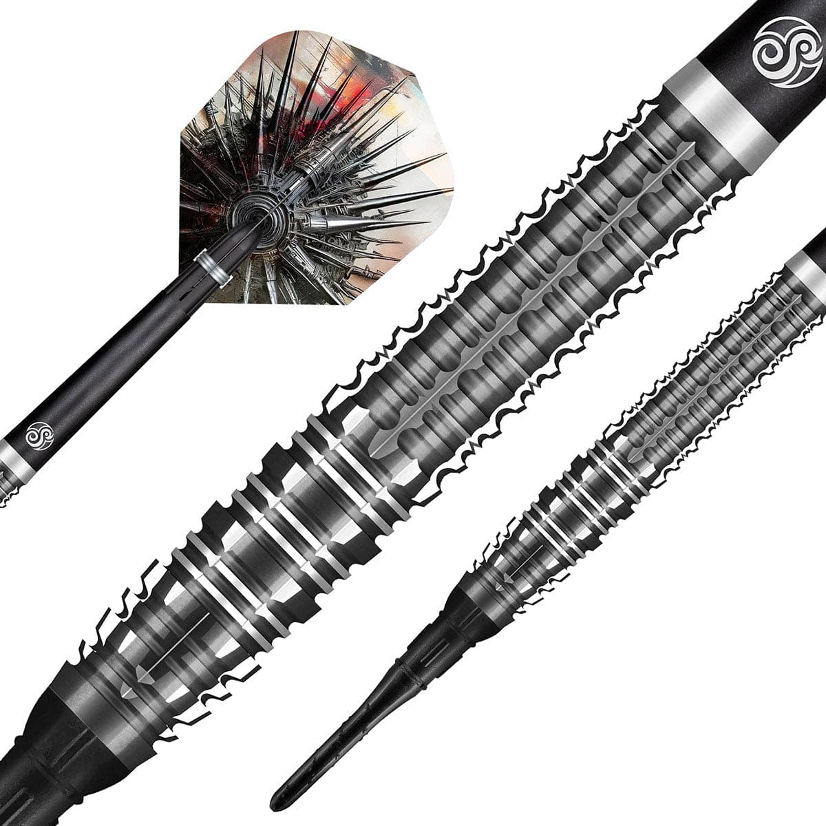 Shot Gnarly Smasha Soft Tip Dart Set-90% Tungsten-20gm