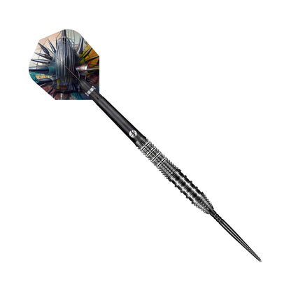 Shot Gnarly Rippah Turbo Point Steel Tip Dart Set-90% Tungsten Barrels-24gm