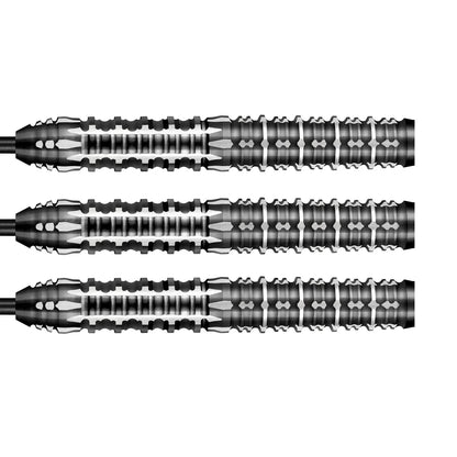 Shot Gnarly Shredda Steel Tip Dart Set-90% Tungsten Barrels-30gm