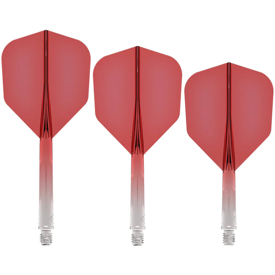 Mission Force 90 - Molded Flight & Shaft System - Gradient - Transparent Red - Standard No6 - Tweenie
