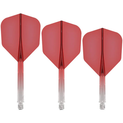 Mission Force 90 - Molded Flight & Shaft System - Gradient - Transparent Red - Standard No6 - Tweenie