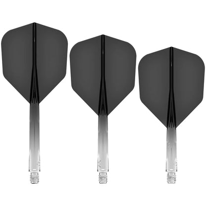 Mission Force 90 - Molded Flight & Shaft System - Gradient - Transparent Black - Standard No6 - Tweenie