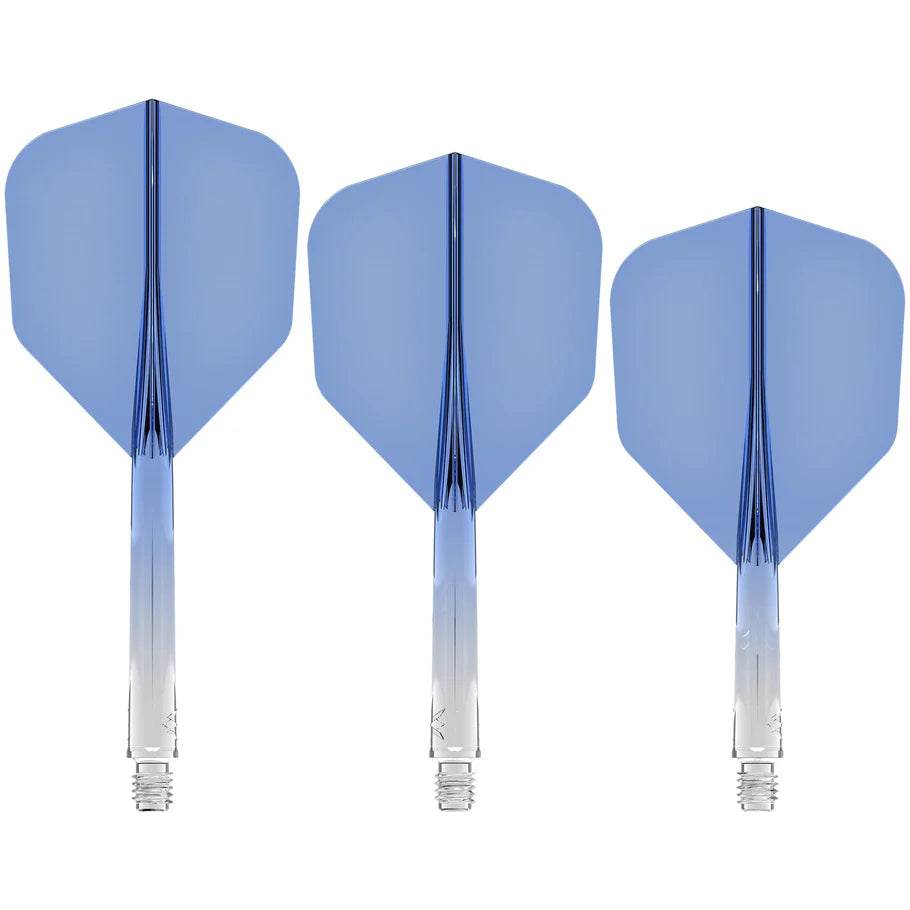 Mission Force 90 - Molded Flight & Shaft System - Gradient - Transparent Blue - Standard No6 - Short