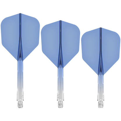 Mission Force 90 - Molded Flight & Shaft System - Gradient - Transparent Blue - Standard No6 - Short