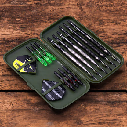 Harrows Slimcase 6 Darts Holder - Pocket Sized - Green