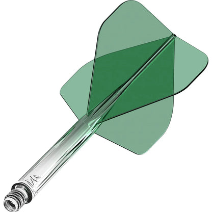 Mission Force 90 - Molded Flight & Shaft System - Gradient - Transparent Green - Standard No2 - Medium