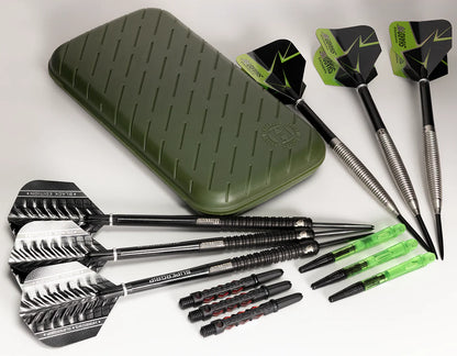 Harrows Slimcase 6 Darts Holder - Pocket Sized - Green