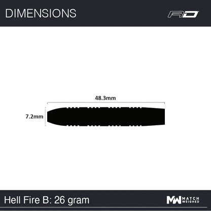 Red Dragon Hellfire B 26 gram 80% Tungsten