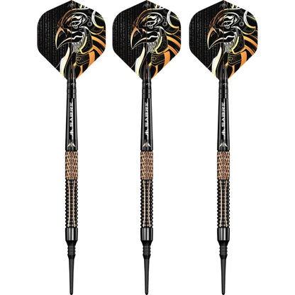 Mission Horus Soft Tip Darts - 97.5% Tungsten Black & Bronze Electro - 19gm