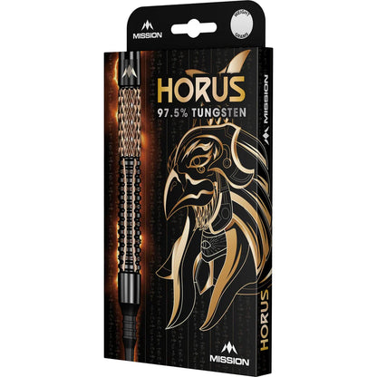 Mission Horus Soft Tip Darts - 97.5% Tungsten Black & Bronze Electro - 19gm