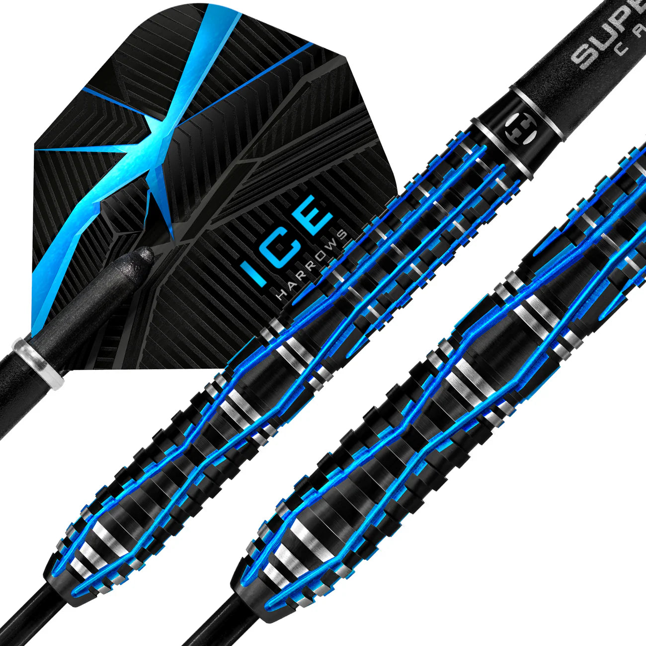 Harrows Ice Recut - Steel Tip Darts - 90% Tungsten - 25g