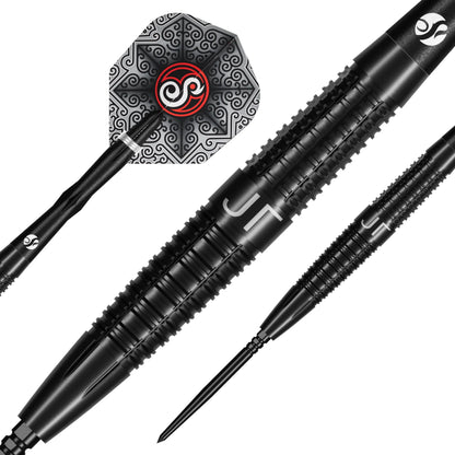 Shot Pro Series Jonny Tata Turbo Point Steel Tip Dart Set-90% Tungsten Barrels-24gm