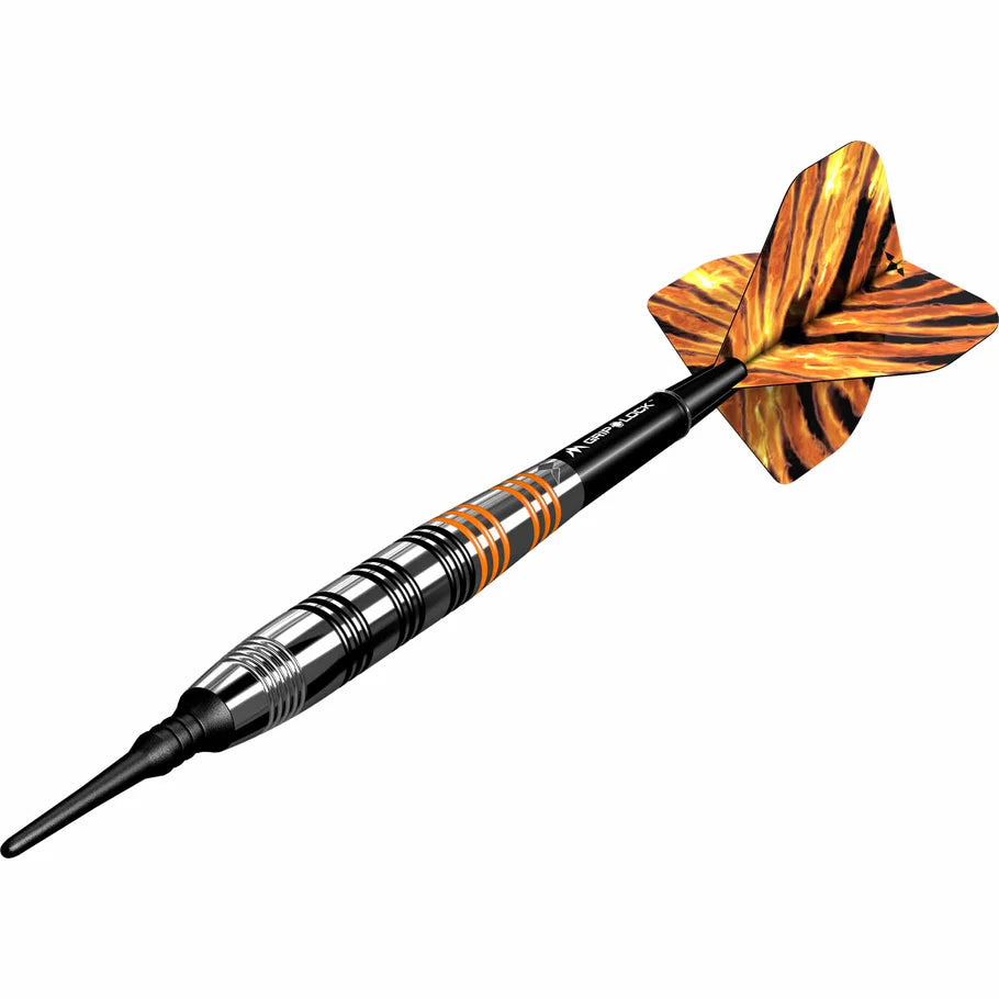 Mission Javan Soft Tip Darts - Brass Silver Coated - 18gm