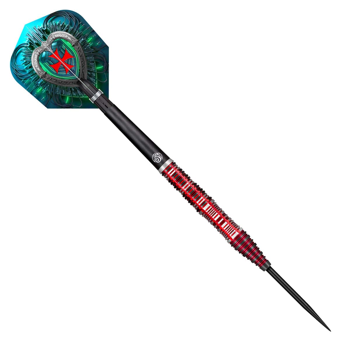 Shot Future Knights Dreadheart Steel Tip Dart Set-90% Tungsten Barrels-25gm
