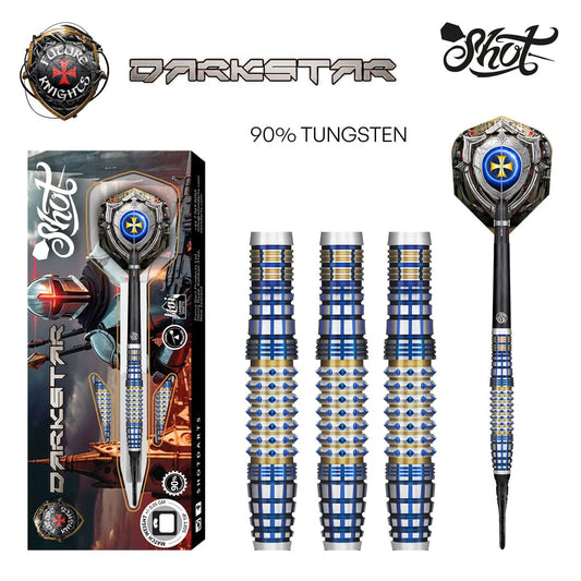 Shot Future Knights Darkstar Soft Tip Dart Set-90% Tungsten-20gm