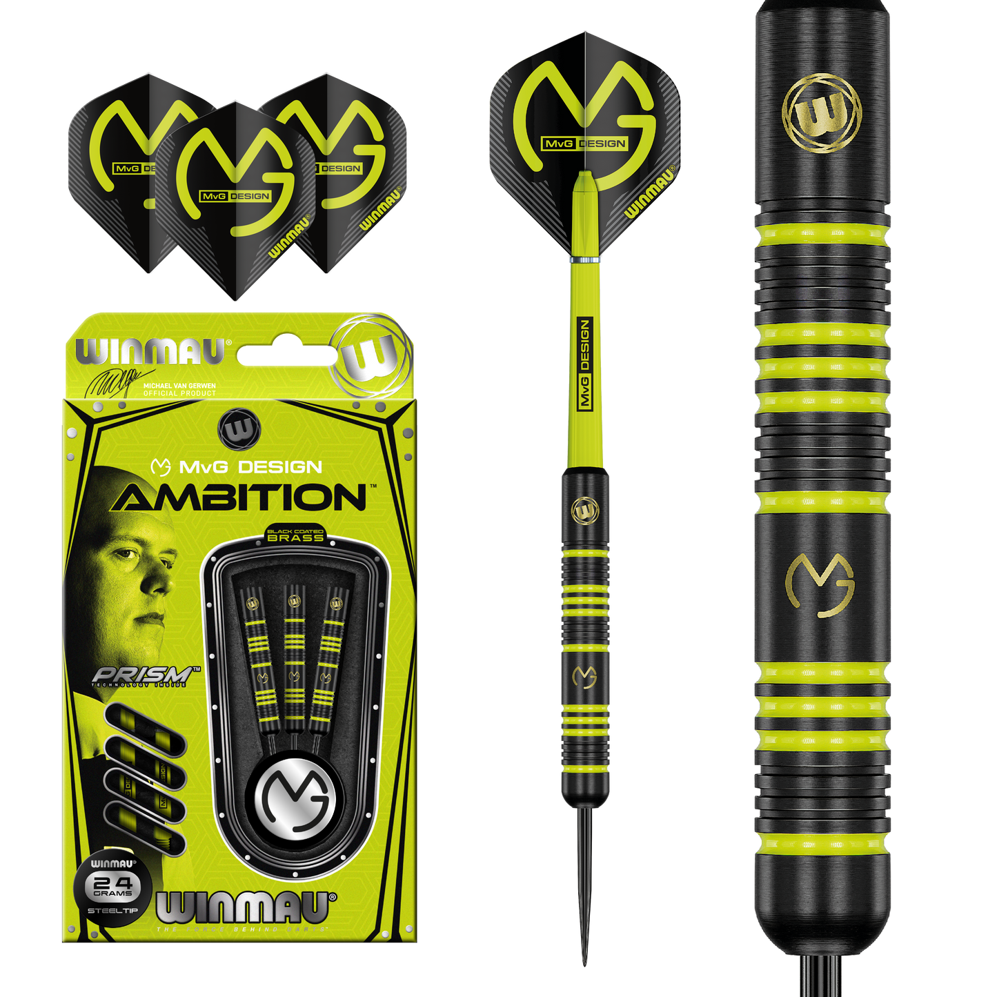 MvG (Michael Van Gerwen) Ambition 24 gram Brass