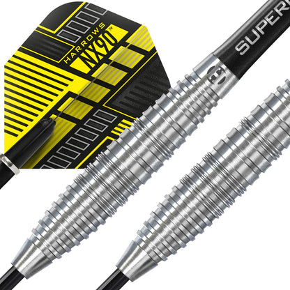 Harrows NX90 Bomb Profile - Steel Tip Darts - 90% Tungsten - 21g