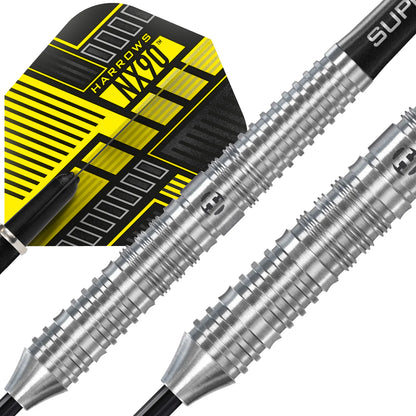 Harrows NX90 Parallel Profile - Steel Tip Darts - 90% Tungsten - 22g