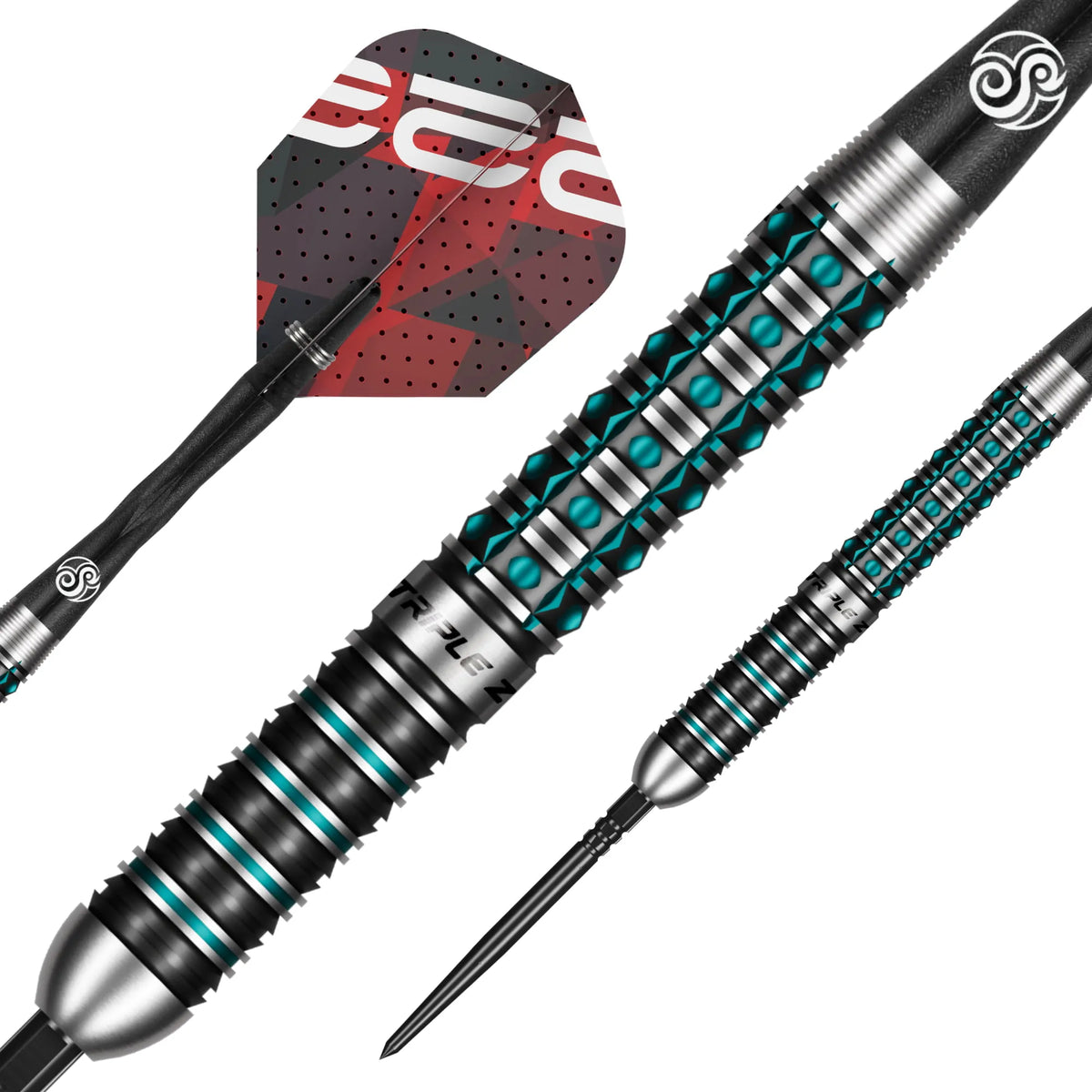 Shot Pro Series Niels Zonneveld Turbo Point Steel Tip Dart Set-90% Tungsten Barrels-23gm
