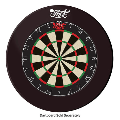 Shot 1 Piece Dartboard Surround Black