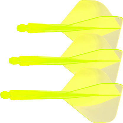 CONDOR AXE DART FLIGHT SYSTEM FLIGHTS - STANDARD - LONG - NEON YELLOW