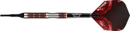 Bull's NL Smoke Red Ember 90% Tungsten 18 gram Soft Tip Dart Set