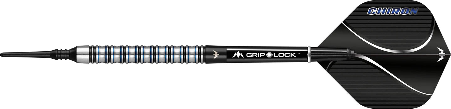 Mission Chiron Soft Tip Darts M1 -90% Tungsten Electro Black & Blue - 18gm