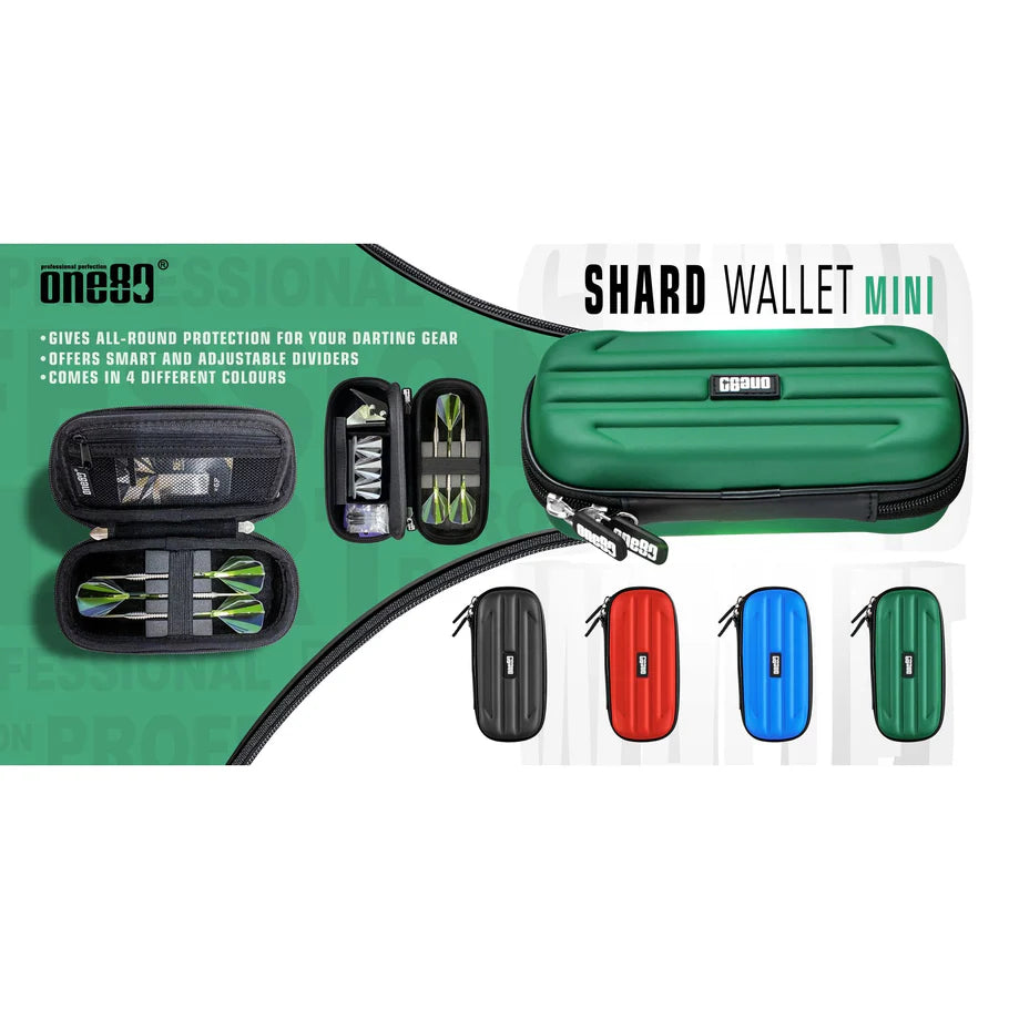 Mini Shard One80 Shard Mini Wallet Dart Case - Green – Mack Darts