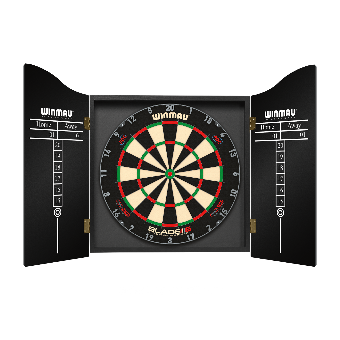 Winmau Classic Black Dartboard Cabinet