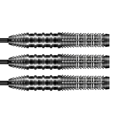 Shot Gnarly Rippah Steel Tip Dart Set-90% Tungsten Barrels-22gm