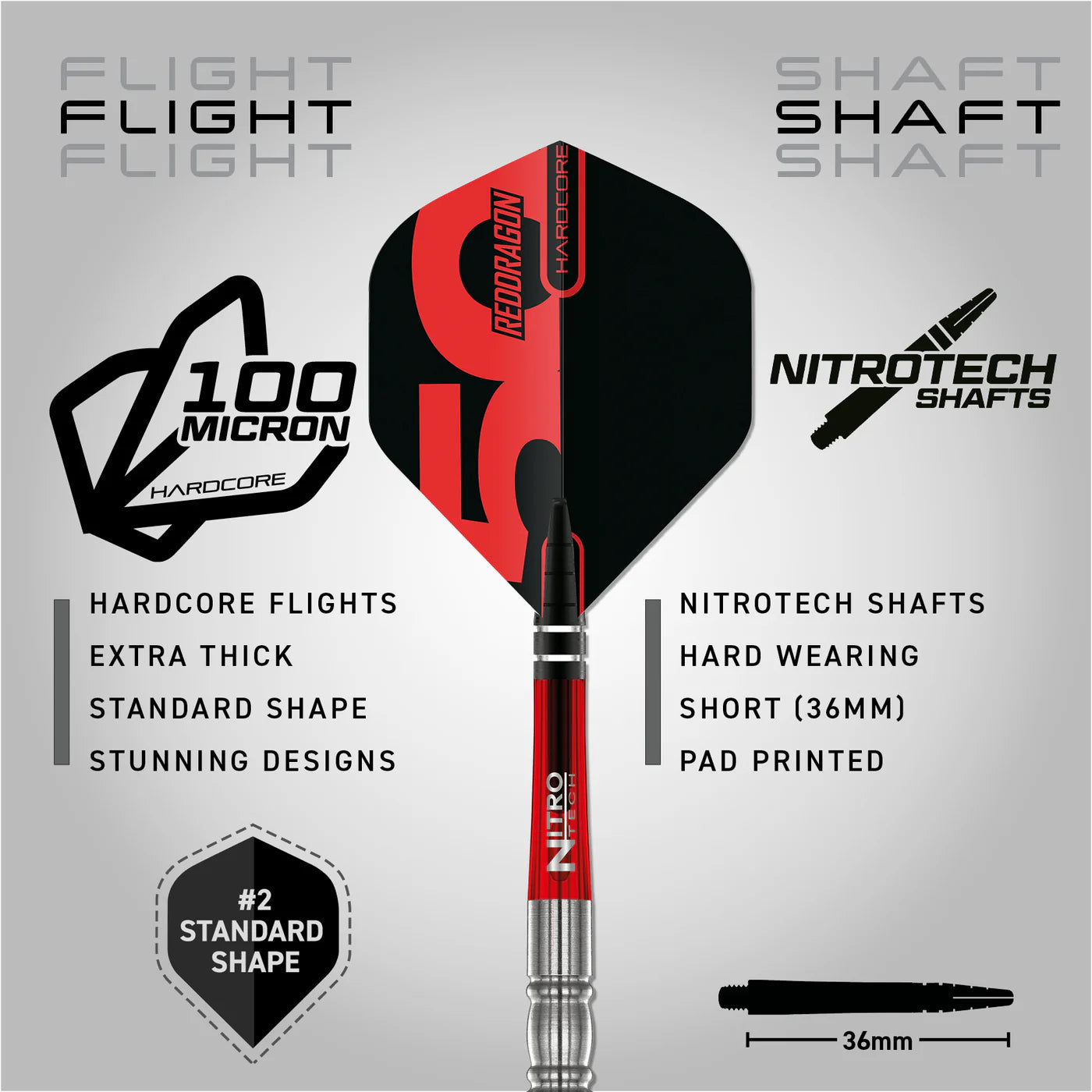 Red Dragon 50 Year Penetrator 4 Steel Tip Darts 23 gram 95% Tungsten