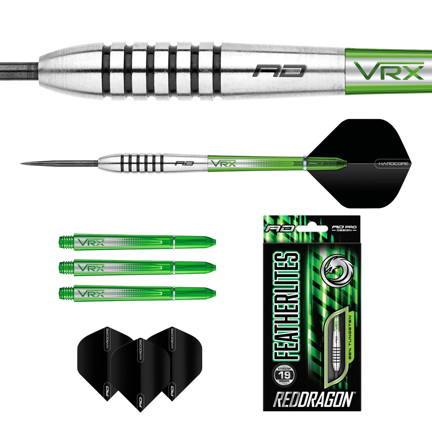 Red Dragon Featherlite 9 Steel Tip 19 gram 85% Tungsten