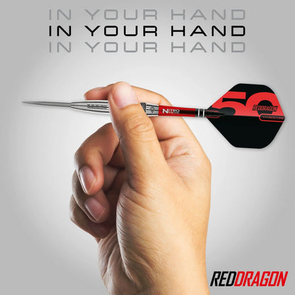 Red Dragon 50 Year Element6 C Steel Tip Darts 25 gram 90% Tungsten